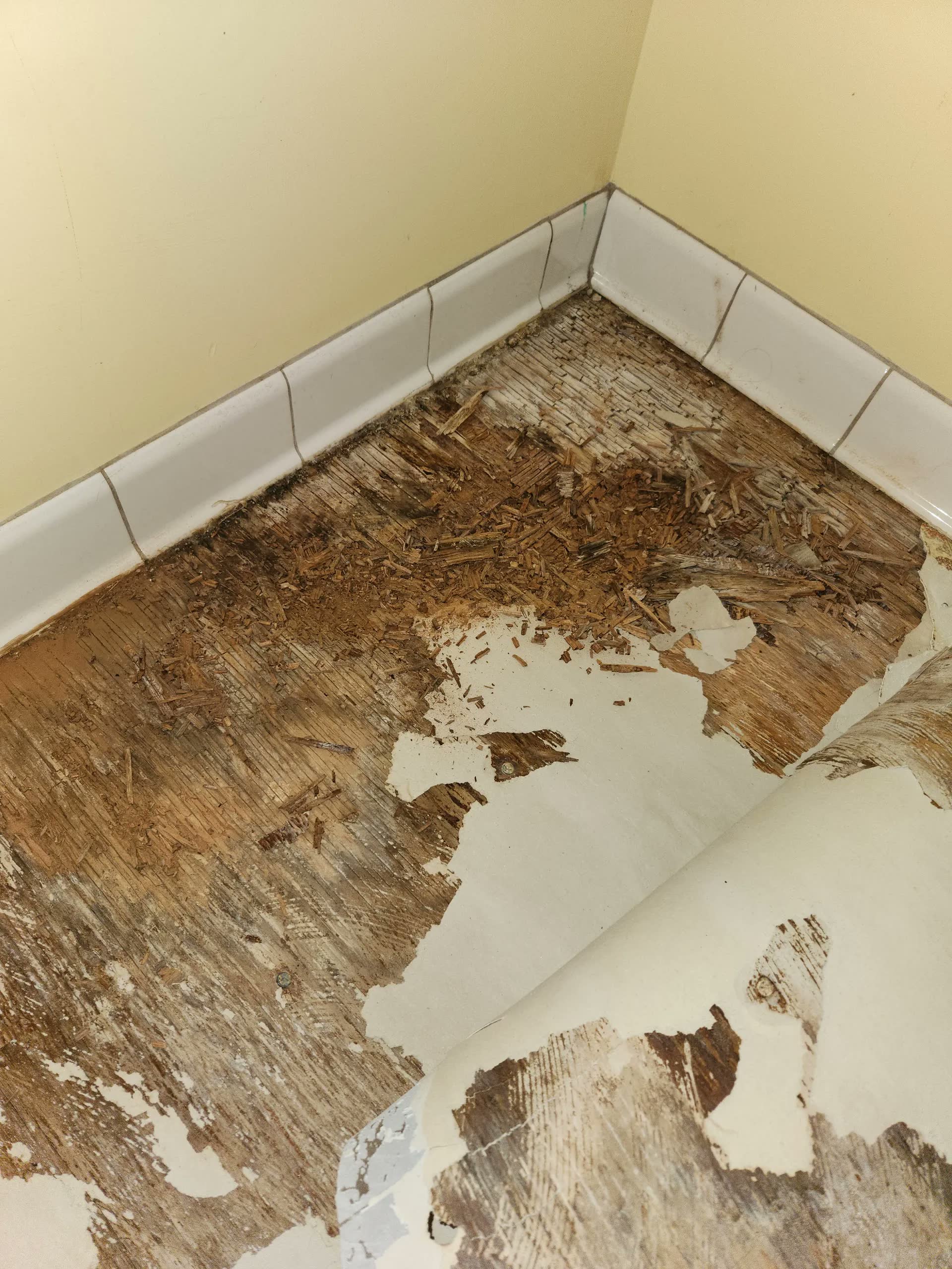 Bathroom demolition tear out winter construction bathroom remodel maine